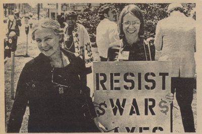 Martha Tranquilli at Protest